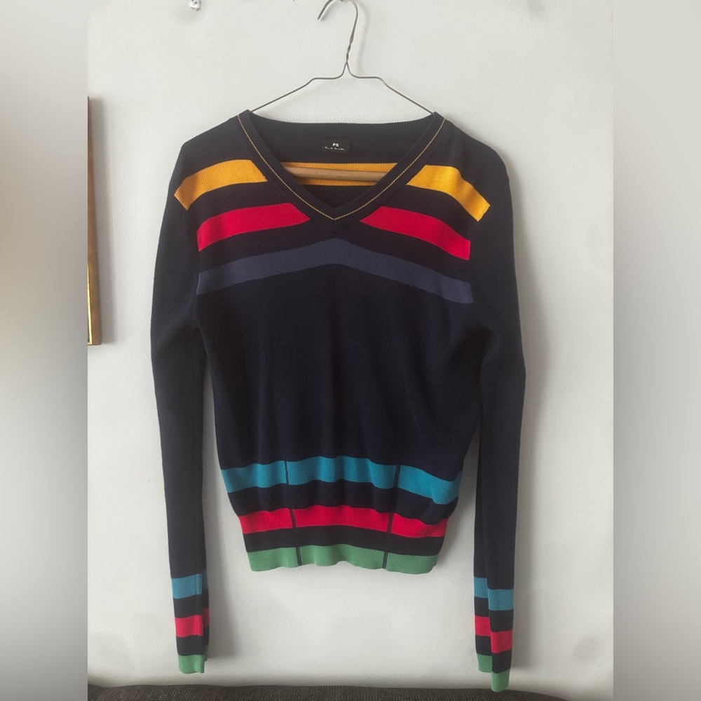 Paul Smith Multicolor V-Neck Sweater